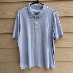 UNTUCKit Men's Light Blue Short Sleeve Performance Polo Shirt Size XL (A10)